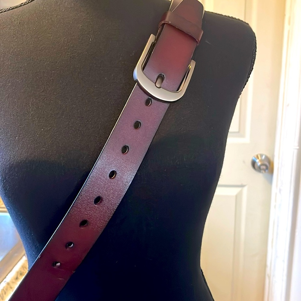 Belt, Great condition, 54 1/2 inches long in length, Silver buckle
